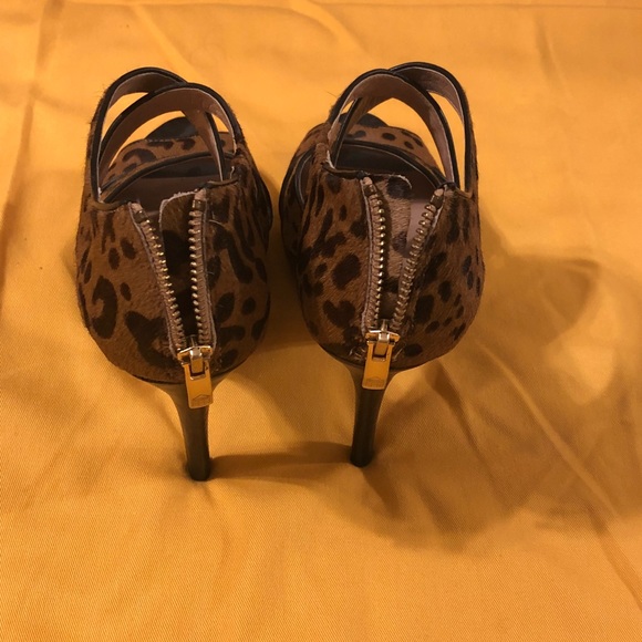 Pony Hair Leopard Strappy Platform - Picture 6 of 6
